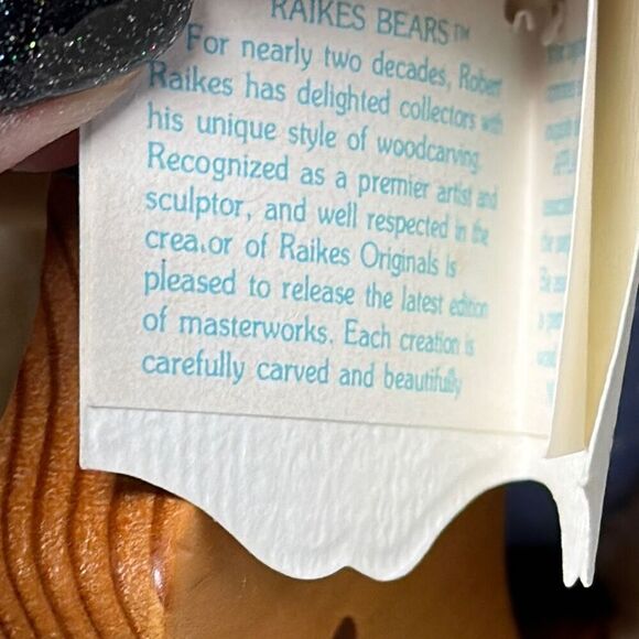 Raikes Bears Ben 1990 Collectible Nursery Miniatures and Wooden Rocking Horse NE - Picture 6 of 7